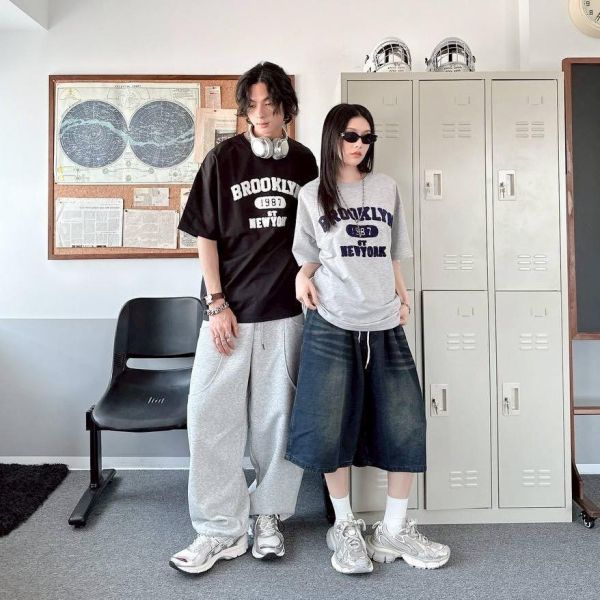 【現貨】BROOKLYN 1987美式毛巾繡短Tee 