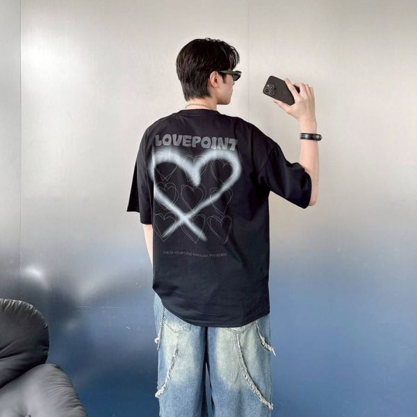 【SORONA®現貨】LOVEPOINT 愛心噴漆涼感Tee 