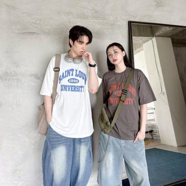 SAINT LOUIS 波點文字Tee 