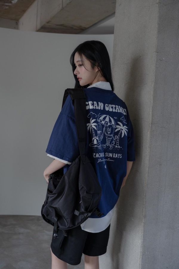 【現貨】陽光海岸雪糕甜筒印花短Tee 