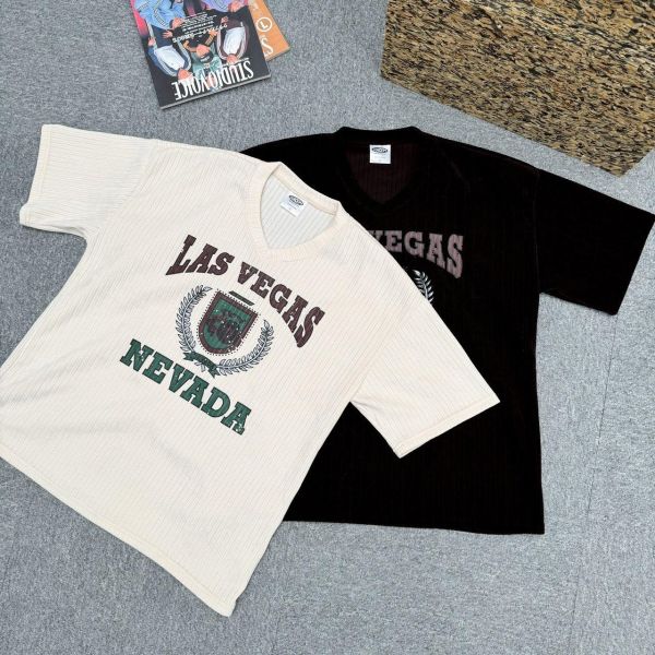 【現貨】LAS VEGAS剝落感印花短Tee 