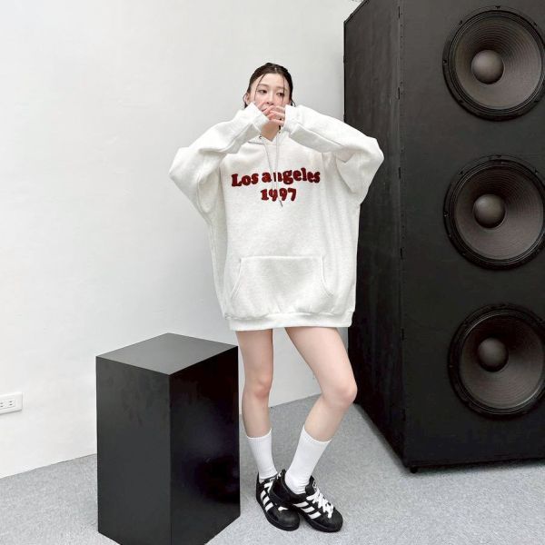 Los Angeles 1997毛巾繡刷毛帽Tee 