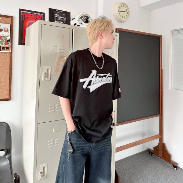 【SORONA®現貨】美式撞色車線貼布涼感Tee 