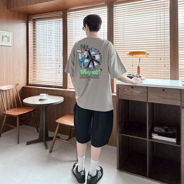 【現貨】Why not 和平標炸彈印花短Tee 