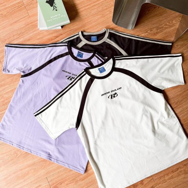 【現貨】BANG OUILUO拼接短Tee 