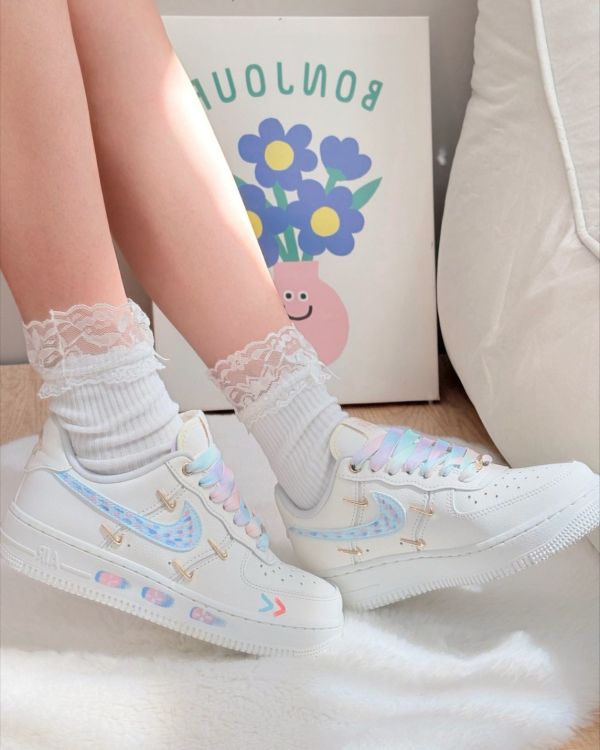【訂製款】Nike Air Force1 莫奈印象 - 女款 