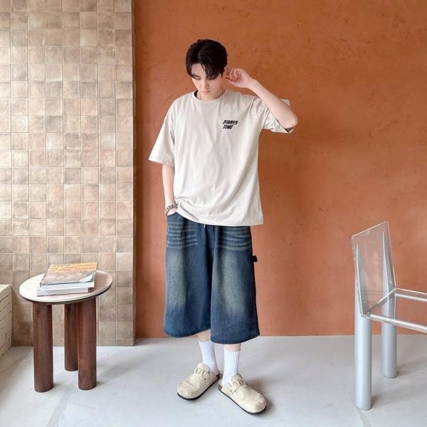 【現貨】DINNER TIME 鯊魚插畫印花短Tee 