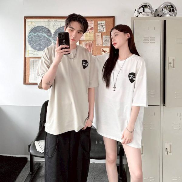 【現貨】像素吉他貓印花短Tee 