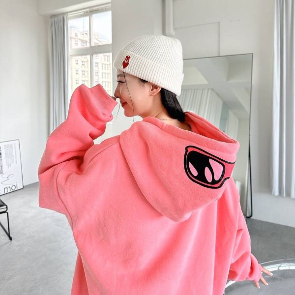 【現貨】 飛天小女警印花刷毛帽Tee 