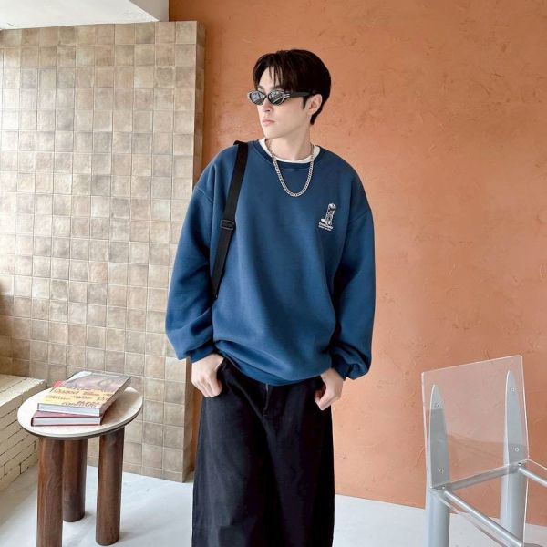 電池先生印花刷毛大學Tee 