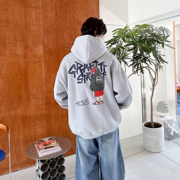 GRAFITI塗鴉少年刷毛帽Tee 