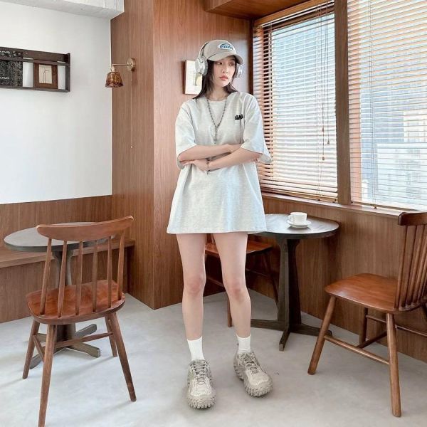 【現貨】SNOW熊熊雪人塗鴉感印花短Tee 