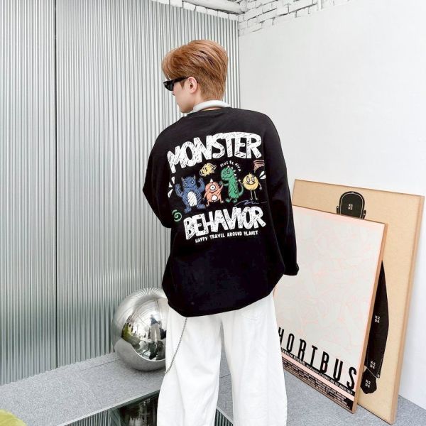 MONSTER BEHAVIOR怪獸插畫刷毛大學Tee 