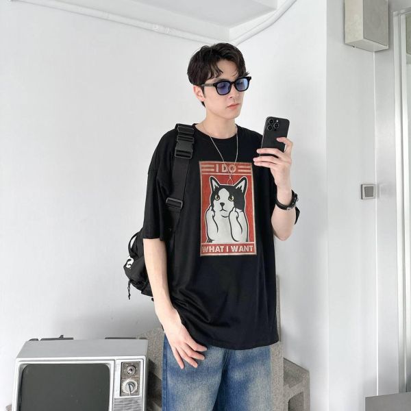 【現貨】I DO中指狗狗問候短Tee 