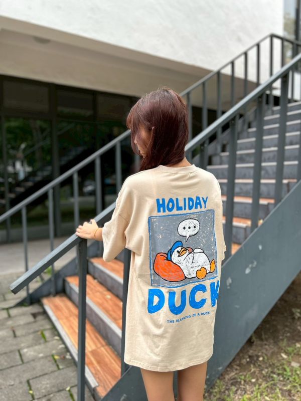 【現貨】懶散鴨手繪Tee 
