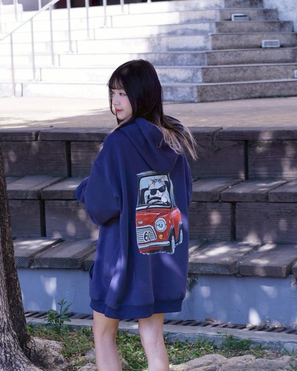 現貨【牛奶暖絨】Driver Cat復古汽車牛奶絨帽Tee 