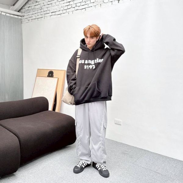 Los Angeles 1997毛巾繡刷毛帽Tee 