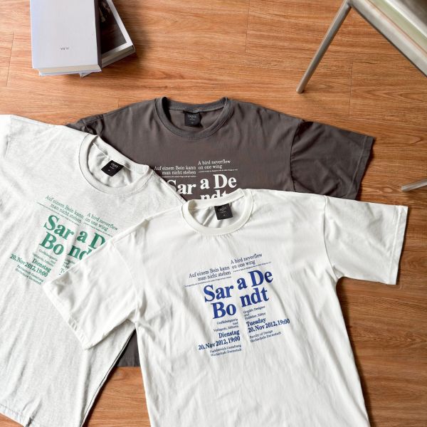 Sar a De Bo ndt 英字斷層Tee 