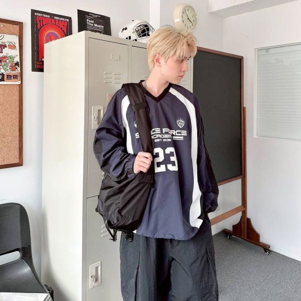 【現貨】SPACE FORCE 23賽車風束口風衣 