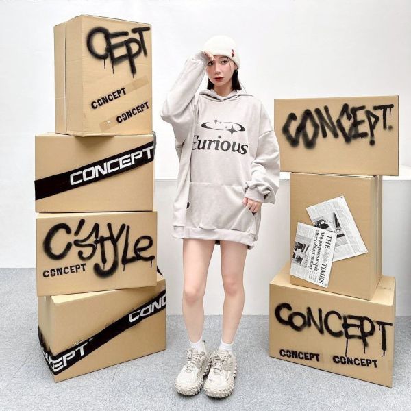 Curious星芒印花麂皮帽Tee 