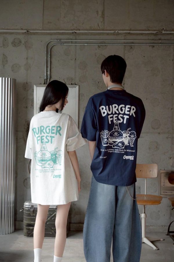 【SORONA®】BURGER FEST速食套餐涼感短Tee 