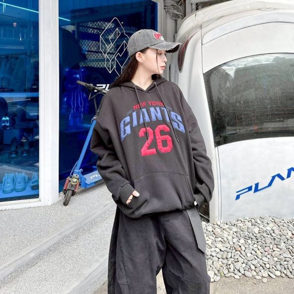 GIANTS 26刺繡刷毛帽Tee 