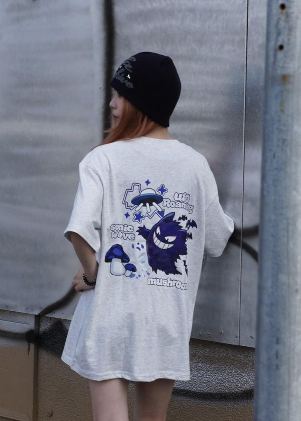現貨【搗蛋廢萌感】鬼系幽靈印花短Tee 