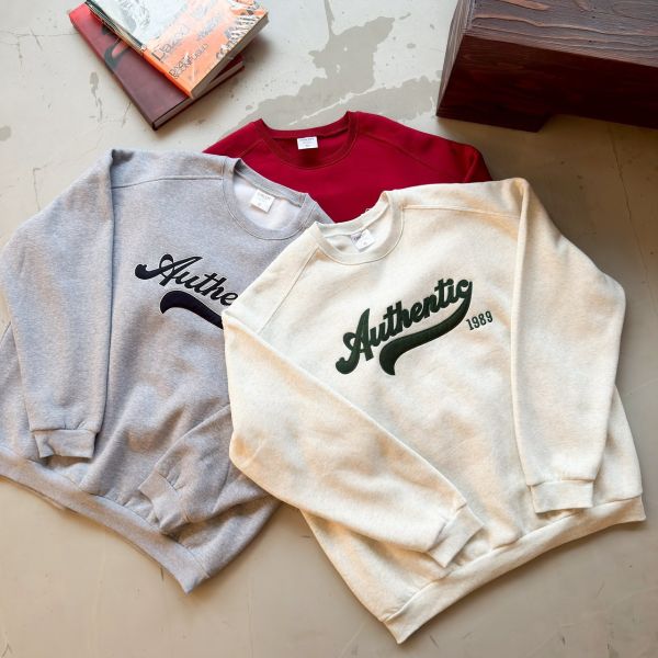 Authentic 1989美式刺繡刷毛大學Tee 