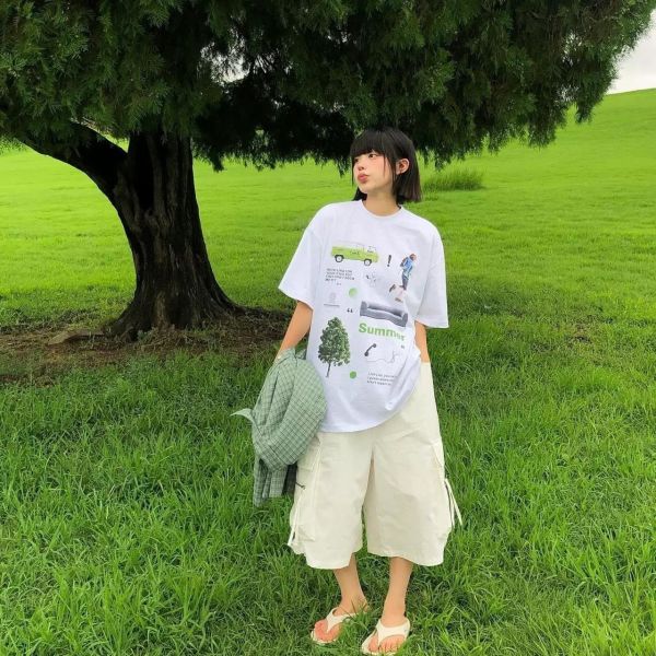 【現貨】INS貼紙合集短Tee 