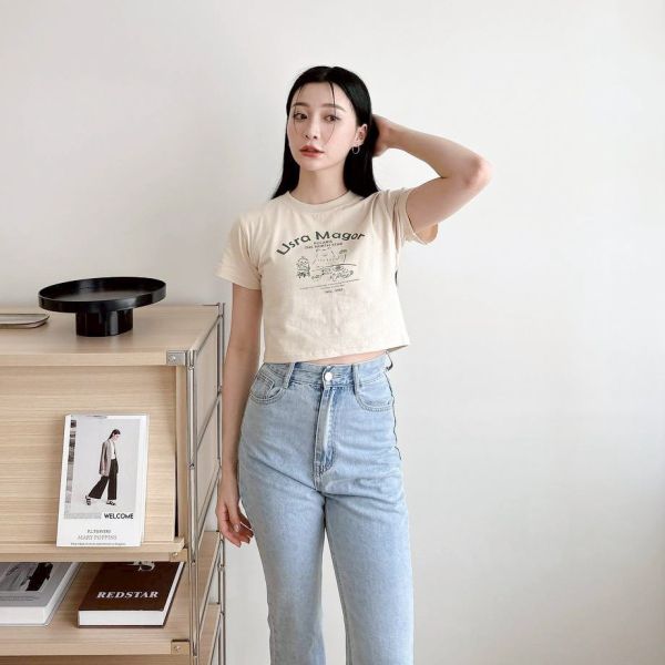 【現貨】Usra Magor小熊印花短版上衣 