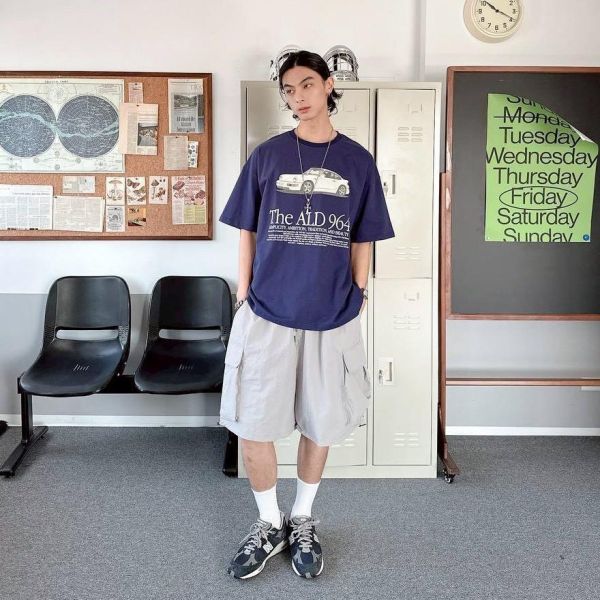 【現貨】The ALD 964復古跑車印花短Tee 