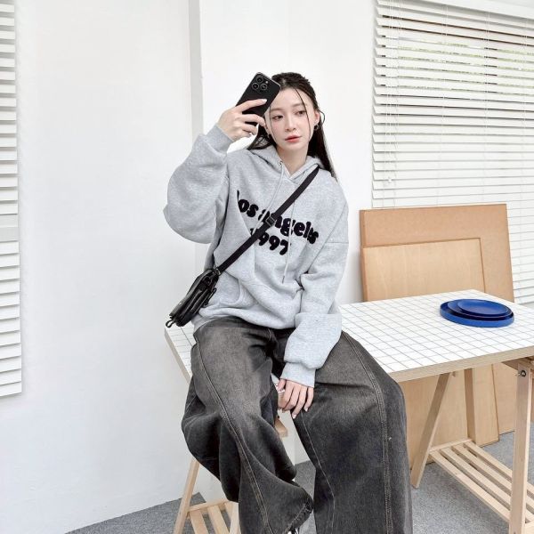 Los Angeles 1997毛巾繡刷毛帽Tee 