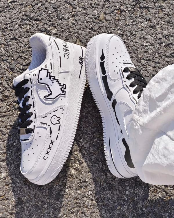 【訂製款】Nike Air Force 1 恐龍電玩 