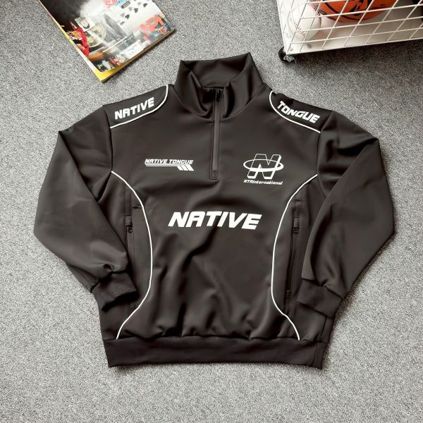 NATIVE賽車風高領衛衣 