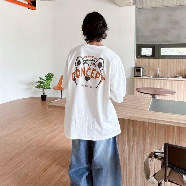 【現貨】熊掌印花短Tee 