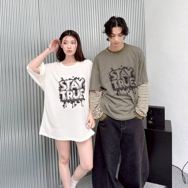 【現貨】STAY TRUE噴漆印花短Tee 