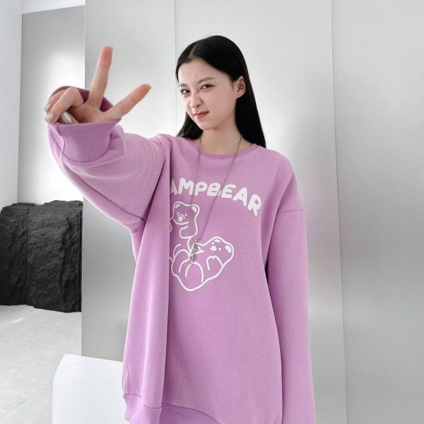 發泡CAMPBEAR熊刷毛大學Tee 