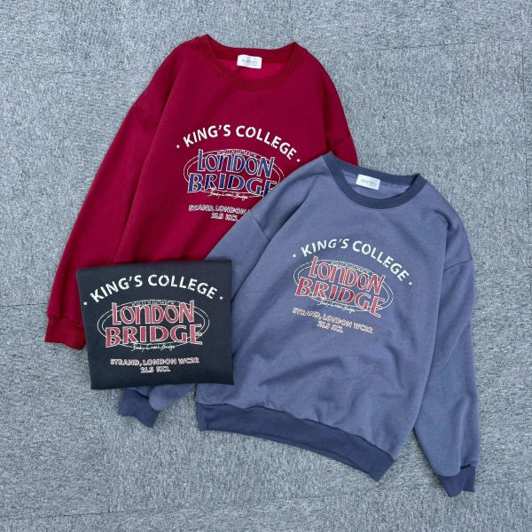 倫敦橋印花刷毛大學Tee 