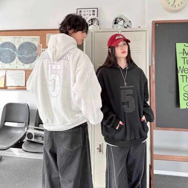 AUROCEAN 5領釦刷毛帽Tee 