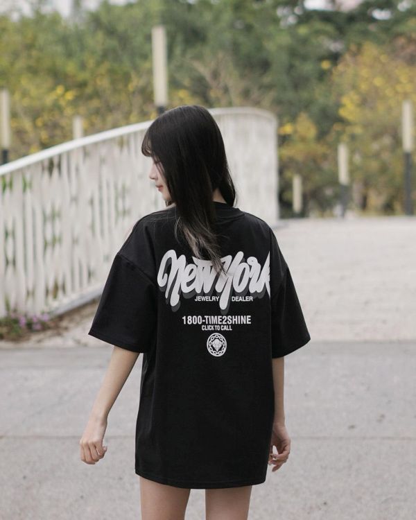 【現貨】newyork 立體陰影字短Tee 