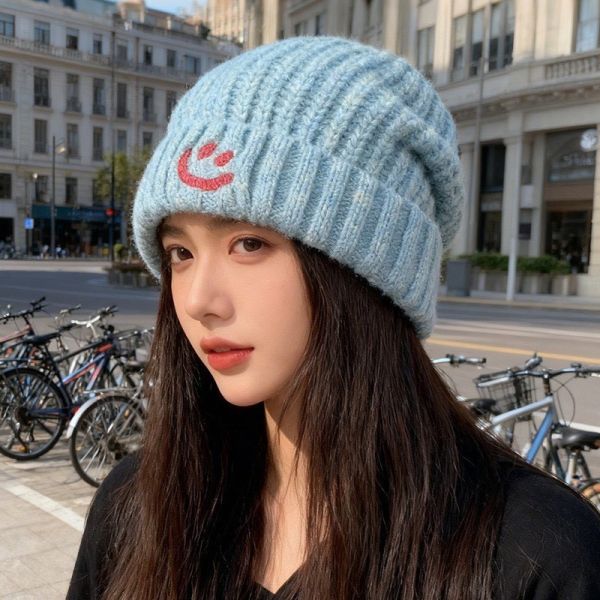 【冬季必備!!修臉型神器】笑臉毛帽 