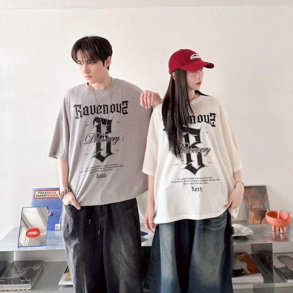 【線貨】Bauenous哥德字印花寬版短Tee 