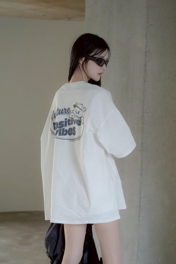 【現貨】Positive潮流帽子熊短Tee 