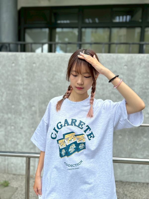 香菸盒印花Tee 