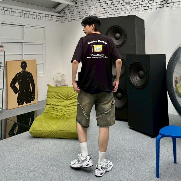 【現貨】美式鮮奶油印花Tee 