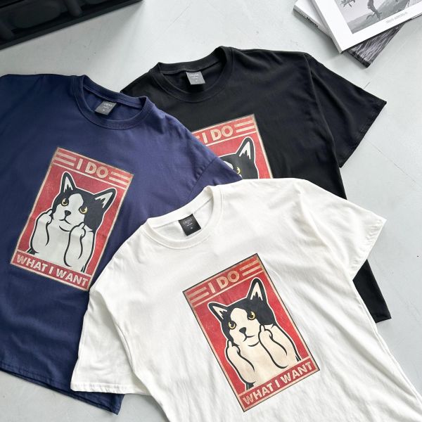 【現貨】I DO中指狗狗問候短Tee 