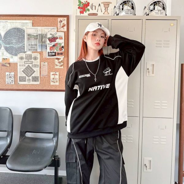 【現貨】NATIVE TONGUE 7拼接賽車風大學Tee 