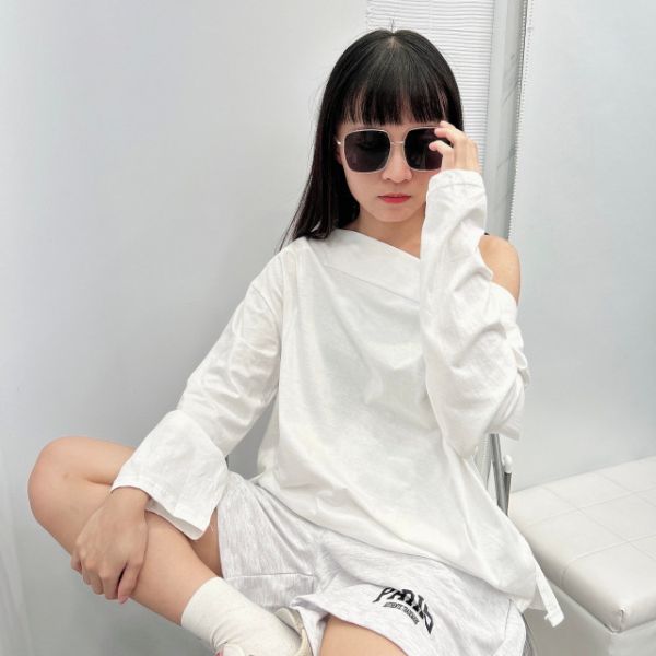 【現貨】慵懶感-一字領長版棉Tee 