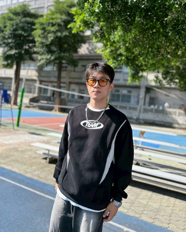 TEAM圓標網眼刷毛大學Tee 