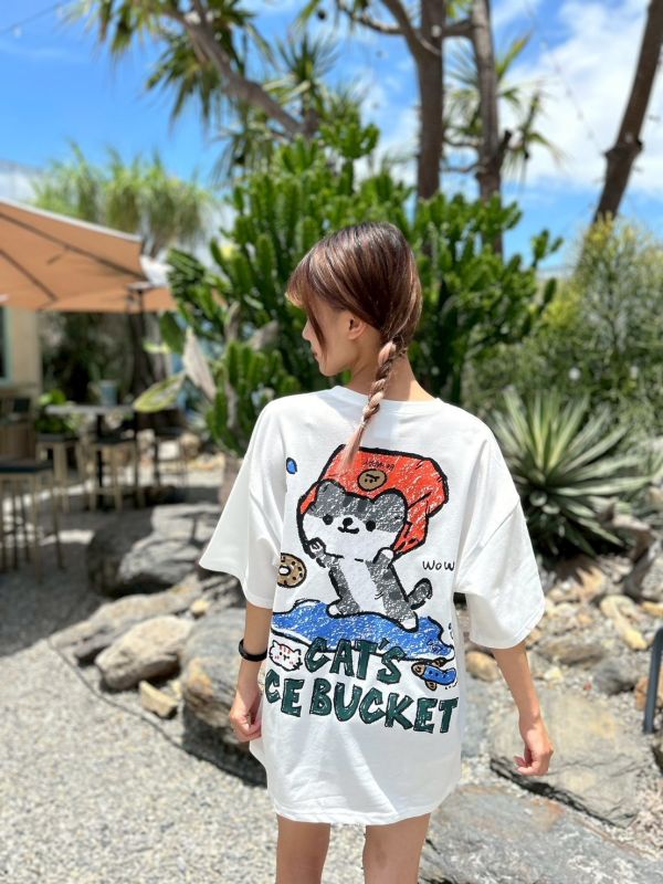 【現貨+預購】CATS ICE BUCKET插畫冰桶貓咪Tee 